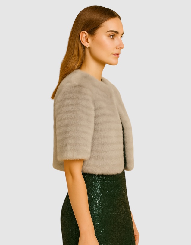 Honey and Beau - Casablanca Faux Fur Cape