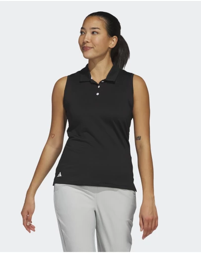 adidas Performance - Solid Ottoman Polo Shirt Womens