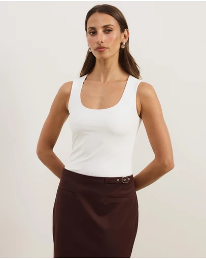 Atmos&Here - Jersey Scoop Neck Tank