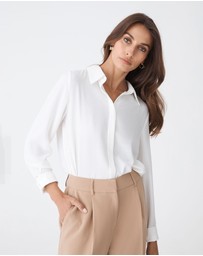 Forcast - Kevin Relax Fit Crepe Shirt