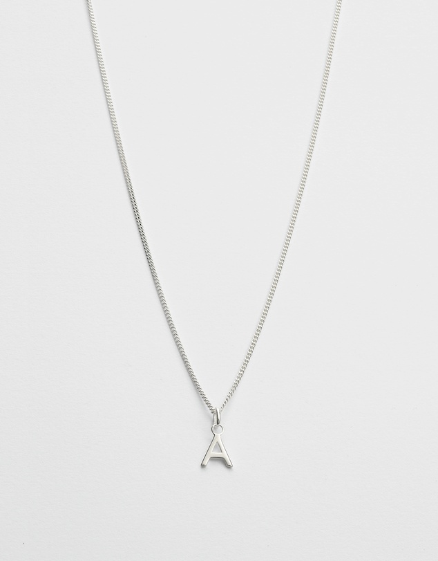 Kirstin Ash - A Outline Initial Necklace