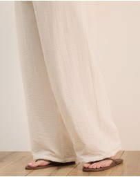 Atmos&Here Curvy - Josie Linen Blend Wide Leg Pant
