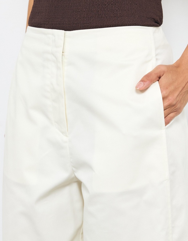 AERE - Organic Cotton Barrel Leg Trousers