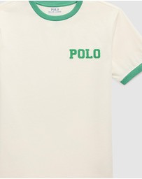 Polo Ralph Lauren - Logo Cotton Jersey Ringer Tee - ICONIC EXCLUSIVE - Teens