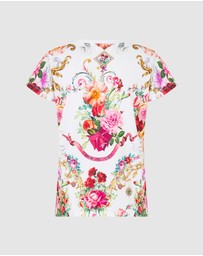 Camilla - Slim Fit Round Neck T-Shirt