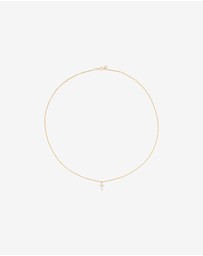 Michael Hill - Cross Necklace and Earring Set in 18kt Vermeil with Cubic Zirconia