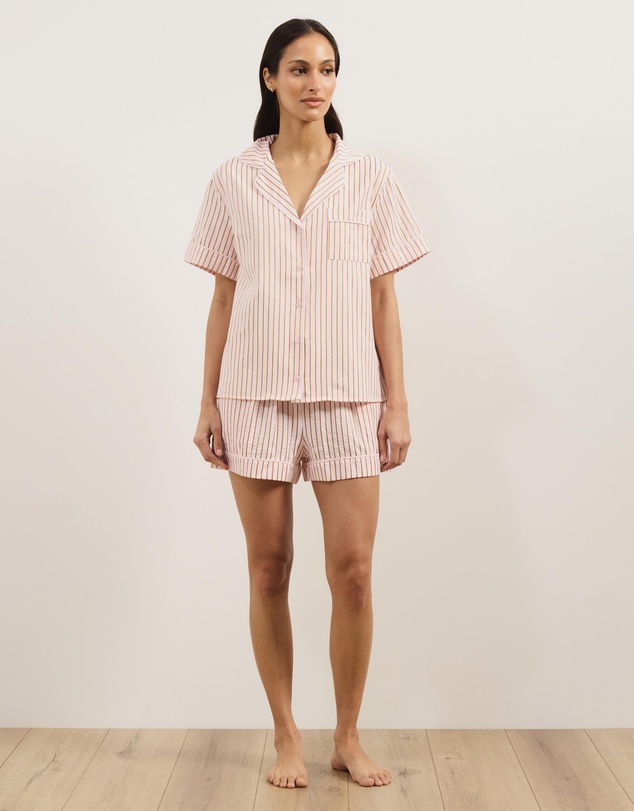 Atmos&Here - Esme Stripe Short Sleeve Pyjama Set