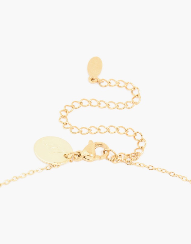 Lovisa - Waterproof Gold Plated Stainless Steel Full & Crescent Moon Phase Necklace