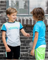 B.Nosy - Organic Colour Block Neon T-Shirt - Kids-Teens