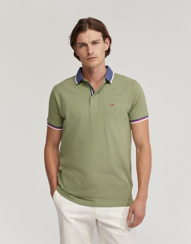 Oxford - Cam Contrast Collar Pique Polo