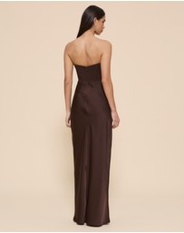Revibe - Repaired CHANCERY Ayla Corset Drape Maxi Dress - AU 14