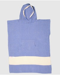 Tolu Australia - Adult Hooded Beach Towel in King Blue – Quick-Dry Swim Poncho for Swimming & Surfing