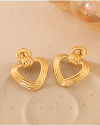 Zoe Olivia - Waterproof Muse Heart Stud Earrings