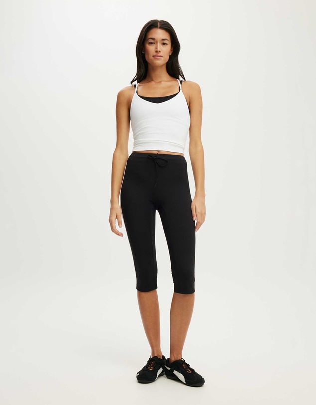 Cotton On Body Active - Ultra Soft Tie Front Capri Tight