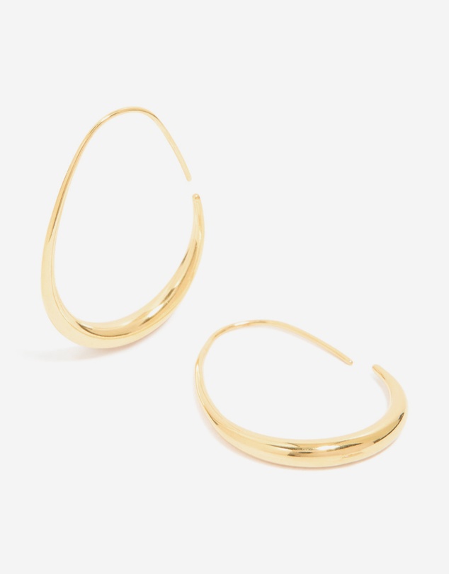 Lovisa - Waterproof Gold Plated Stainless Steel Oval Hoop Earrings