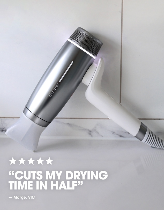 ghd - speed Professional Hair Dryer in Silver White