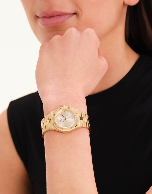 Rosefield - Rose Sunray Gold-Tone Bracelet Watch