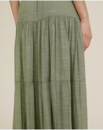 The Fated - Luca Flutter Sleeve Maxi Dress