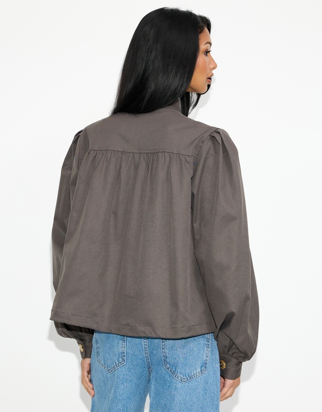 Dazie - Daniella Pleated Bubble Hem Jacket