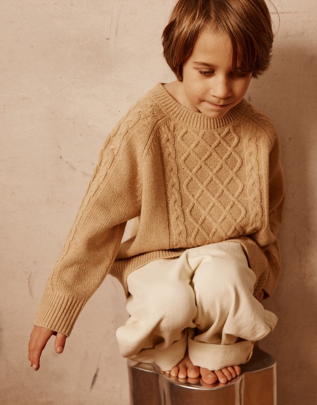 Alfred - Doug Cable Knit Jumper | Mottle