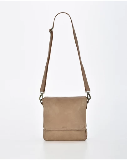 Cobb & Co - Bracewell Washed Leather Flap Over Crossbody