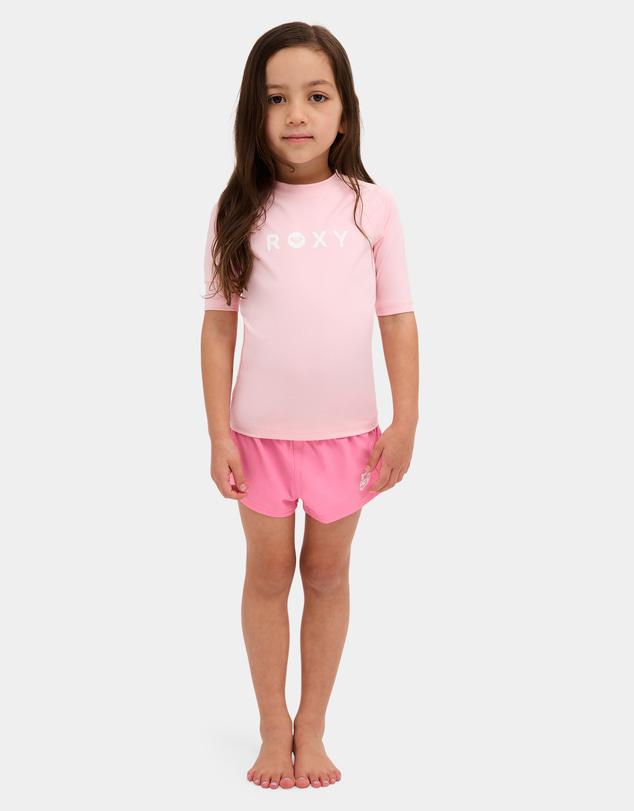 Roxy - Girls 2 to 7 Essential Short Sleeve Rashguard