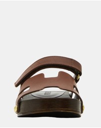 Steve Madden - Canal Brown Leather Sandals