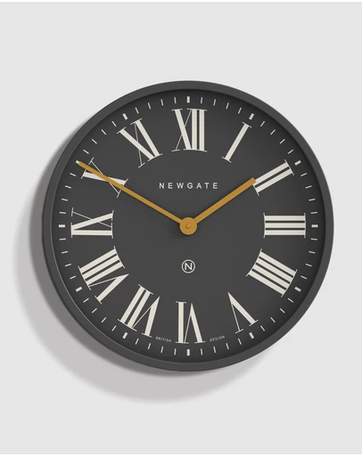 Newgate - Newgate Mr Butler Wall Clock Moonstone Grey Reverse Dial