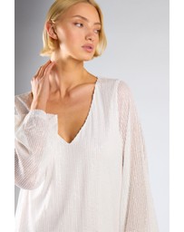 Glamorous - V neck long sleeves midi dress