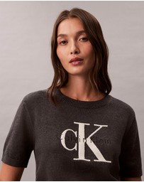 Calvin Klein Jeans - Monologo Cropped Jumper