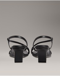 Calvin Klein - Leather Heeled Sandals