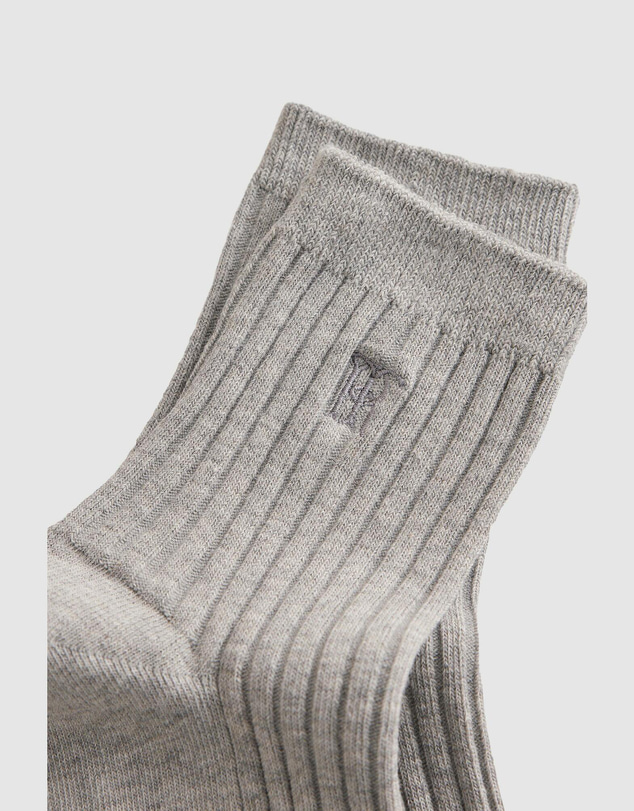Trenery - Monogram Rib Crew Sock