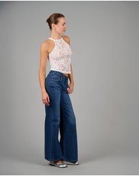 Love and Nostalgia - The Good Girl Super Racer Back - White