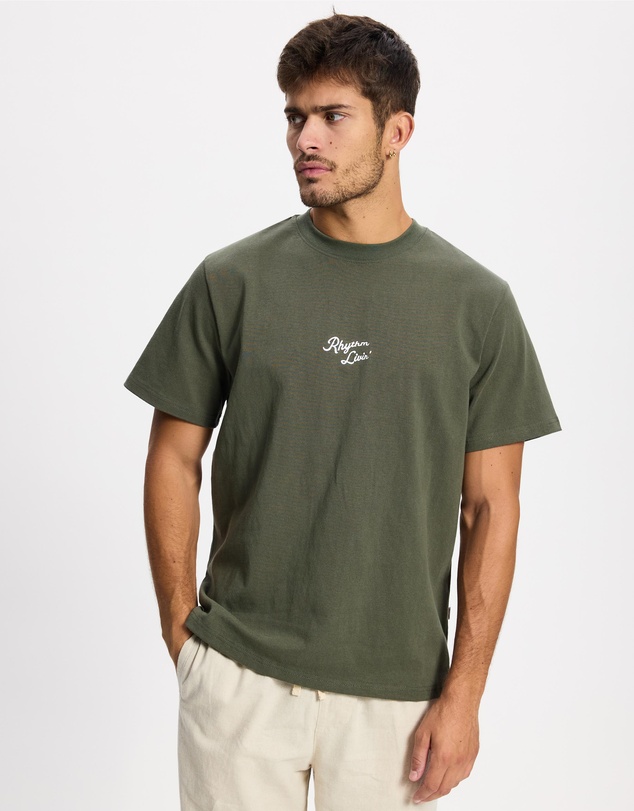 Rhythm - Heavy Vintage Embroidered SS T-Shirt