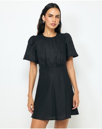 AERE - Elowen Linen Mini Dress