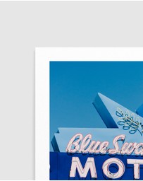 Olive et Oriel - Blue Swallow Motel by Bethany Young Art Print