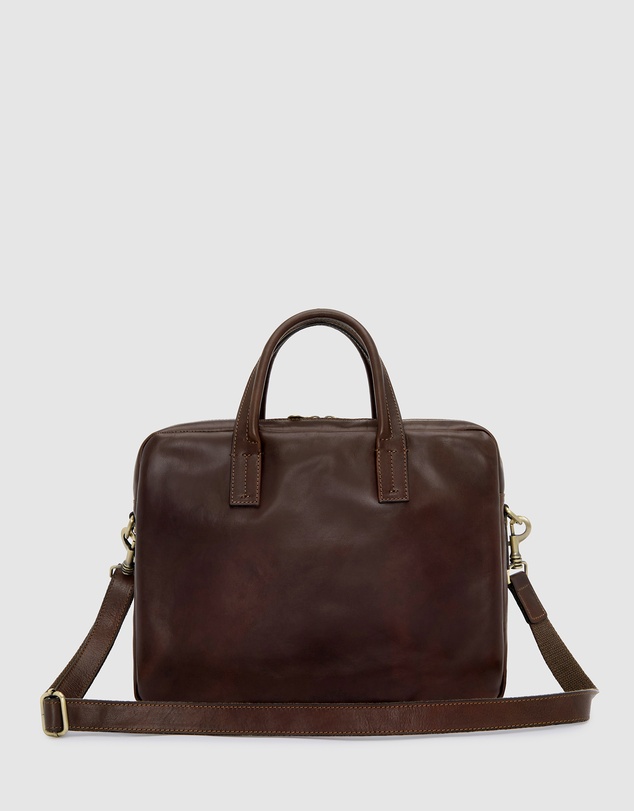 Republic of Florence - The Tokyo Matt Chocolate Briefcase