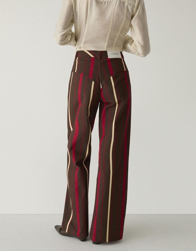 Laagam - Leroy Striped Twill Pants
