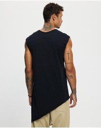 Surrounded By Ghosts - The Graftonite Asymmetrical Cotton Tail Muscle T-Shirt