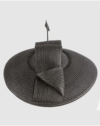 Max Alexander - Saucer Black Racing Fascinator Hat