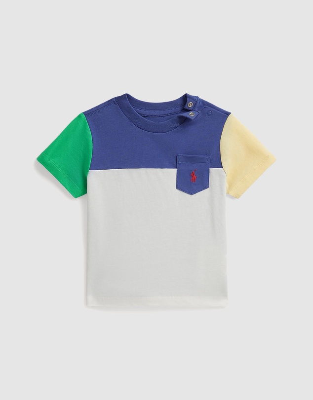 Polo Ralph Lauren - Color-Blocked Cotton Jersey Knit T-Shirt - Babies