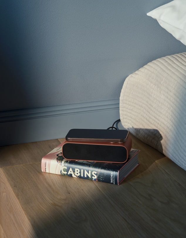 Kreafunk - Kreafunk Wakie Alarm Clock Qi Charger + Bluetooth - Terracotta