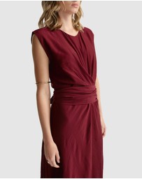 Decjuba - Tia Knot Front Midi Dress