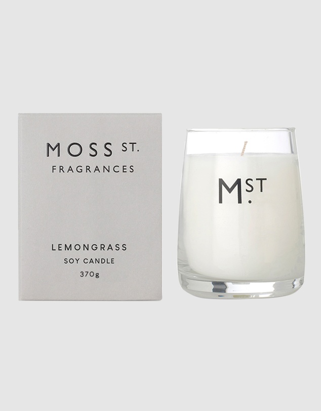 Moss St Fragrances - Lemongrass Large Soy Candle 370g