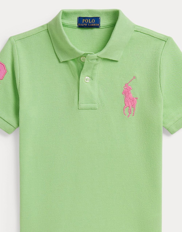 Polo Ralph Lauren - Big Pony Cotton Mesh Polo Shirt - Kids-Teens