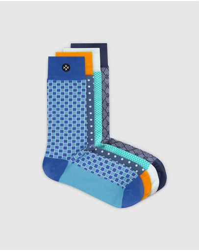 Sockdaily - Tangle 4 Pack Crew Socks