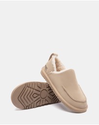 EVERAU - Australian Shepherd Ugg Mireve Cow Suede Upper Loafer Oxfords Flats