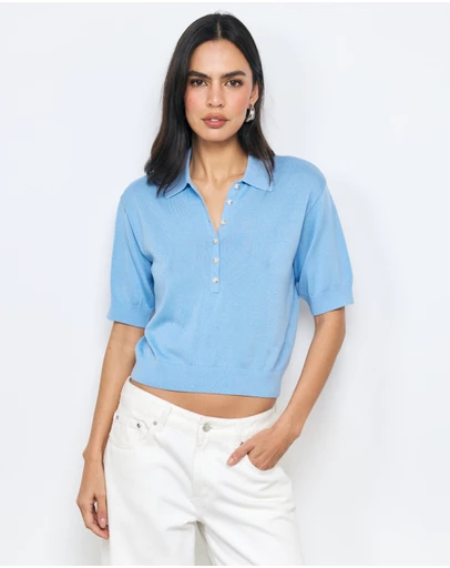 AERE - Abbey SS Knit Polo