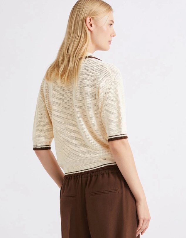 Marella - Noir Textured Polo