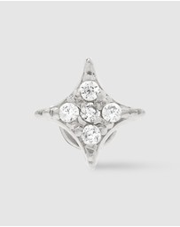 Wanderlust + Co - Sparkle Pave Flat Back Earring